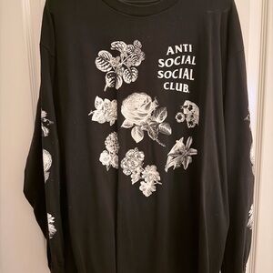 Anti Social Social Club Black Long Sleeve Tee